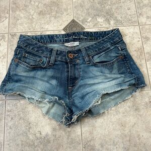 Levi's Blue Light-Washed Jean Shorts